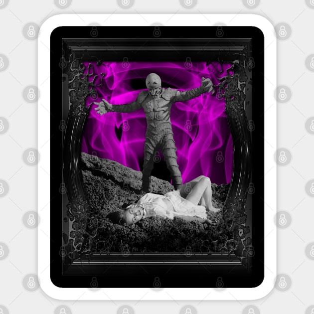 MONSTER FROM PIEDRAS BLANCAS 1, THE (1959) Sticker by GardenOfNightmares